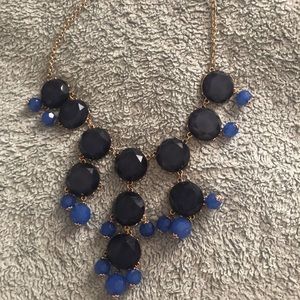 Navy bauble necklace